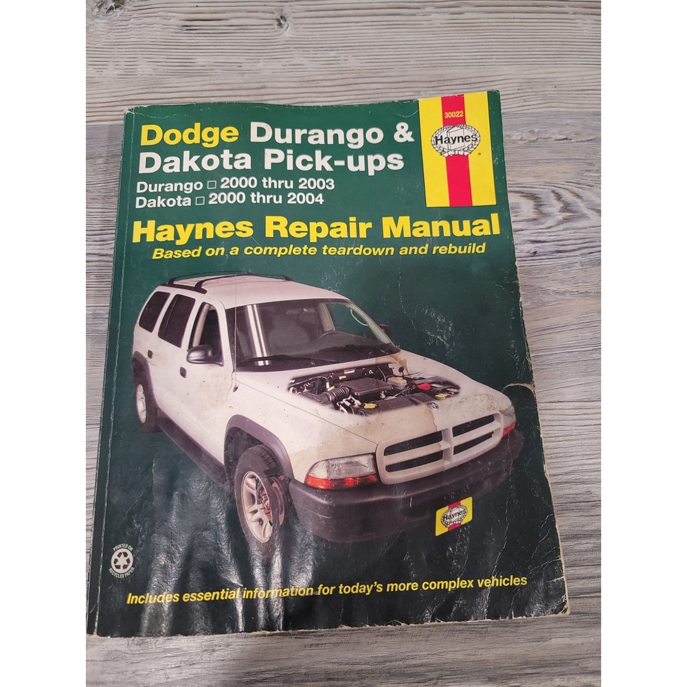 Haynes Dodge Durango 2000-2003 Dakota pick ups 2000-2004 Manual used